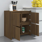 Sideboard Brown Oak 70x41x75 cm Engineered Wood - Low Angle