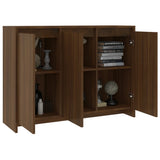 Sideboard Brown Oak 102x33x75 cm Engineered Wood