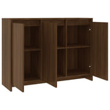 Sideboard Brown Oak 102x33x75 cm Engineered Wood - 45-Degree Angle