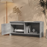TV Cabinet Grey Sonoma 90x35x40 cm Engineered Wood - Side View