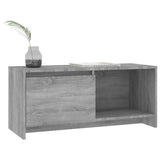 TV Cabinet Grey Sonoma 90x35x40 cm Engineered Wood - Top-Down View