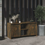 TV Cabinet Smoked Oak 102x37.5x52.5 cm Engineered Wood