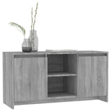 TV Cabinet Grey Sonoma 102x37.5x52.5 cm Engineered Wood - Rear View