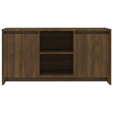 TV Cabinet Brown Oak 102x37.5x52.5 cm Engineered Wood - Side View