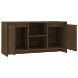 TV Cabinet Brown Oak 102x37.5x52.5 cm Engineered Wood - 45-Degree Angle
