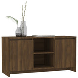 TV Cabinet Brown Oak 102x37.5x52.5 cm Engineered Wood - Rear View