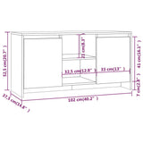 TV Cabinet Brown Oak 102x37.5x52.5 cm Engineered Wood - Low Angle