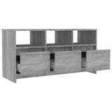 TV Cabinet Grey Sonoma 102x37.5x52.5 cm Engineered Wood - 45-Degree Angle