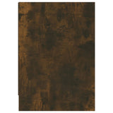 TV Cabinet Smoked Oak 146.5x35x50 cm Engineered Wood - Close-Up Angle