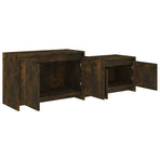 TV Cabinet Smoked Oak 146.5x35x50 cm Engineered Wood