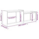 TV Cabinet Grey Sonoma 146.5x35x50 cm Engineered Wood