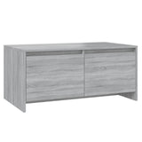 Coffee Table Grey Sonoma 90x50x41.5 cm Engineered Wood - Front View
