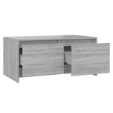 Coffee Table Grey Sonoma 90x50x41.5 cm Engineered Wood - Close-Up Angle