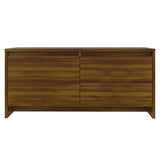 Coffee Table Brown Oak 90x50x41.5 cm Engineered Wood - 45-Degree Angle