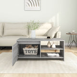 Coffee Table Grey Sonoma 102x50x45 cm Engineered Wood - Side View
