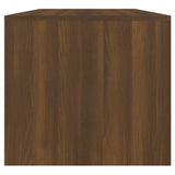 Coffee Table Brown Oak 102x50x45 cm Engineered Wood - Close-Up Angle