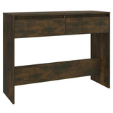 Console Table Smoked Oak 100x35x76.5 cm Engineered Wood - Front View