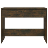 Console Table Smoked Oak 100x35x76.5 cm Engineered Wood - 45-Degree Angle