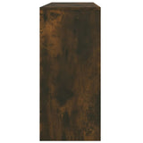 Console Table Smoked Oak 100x35x76.5 cm Engineered Wood - Close-Up Angle