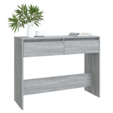 Console Table Grey Sonoma 100x35x76.5 cm Engineered Wood - Side View