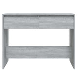 Console Table Grey Sonoma 100x35x76.5 cm Engineered Wood - 45-Degree Angle