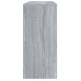 Console Table Grey Sonoma 100x35x76.5 cm Engineered Wood - Close-Up Angle