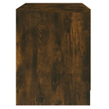 Bedside Cabinet Smoked Oak 45x34.5x44.5 cm Engineered Wood - 45-Degree Angle