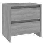 Bedside Cabinet Grey Sonoma 45x34.5x44.5 cm Engineered Wood