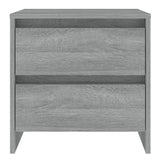 Bedside Cabinet Grey Sonoma 45x34.5x44.5 cm Engineered Wood - Side View