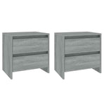 Bedside Cabinets 2 pcs Grey Sonoma 45x34.5x44.5 cm