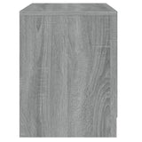 Bedside Cabinets 2 pcs Grey Sonoma 45x34.5x44.5 cm Engineered Wood - Rear View