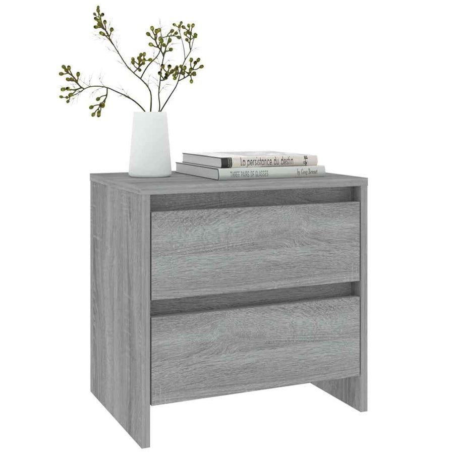 Bedside Cabinets 2 pcs Grey Sonoma 45x34.5x44.5 cm