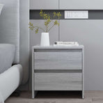 Bedside Cabinets 2 pcs Grey Sonoma 45x34.5x44.5 cm