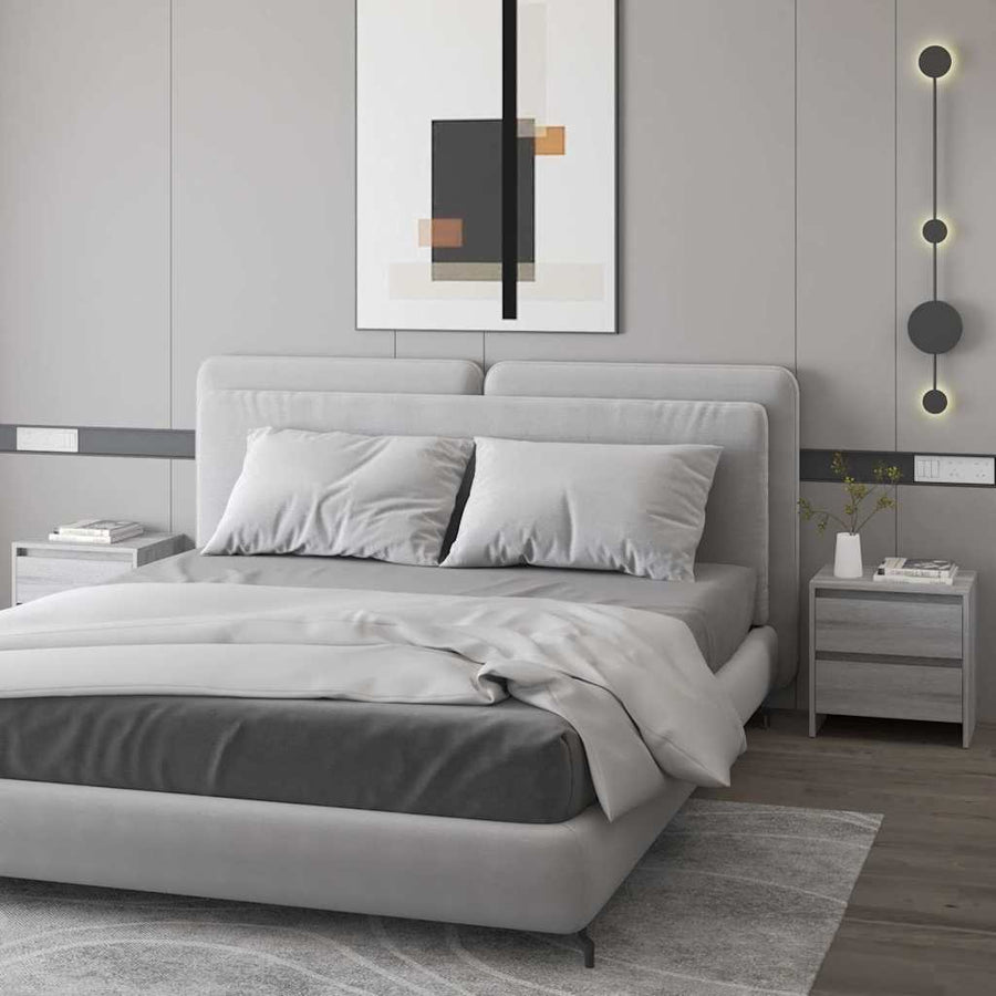 Bedside Cabinets 2 pcs Grey Sonoma 45x34.5x44.5 cm