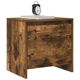 Bedside Cabinet Smoked Oak 45x34x44.5 cm Engineered Wood - Top-Down View