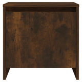 Bedside Cabinet Smoked Oak 45x34x44.5 cm Engineered Wood - 45-Degree Angle
