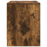 Bedside Cabinet Smoked Oak 45x34x44.5 cm Engineered Wood