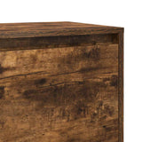 Bedside Cabinet Smoked Oak 45x34x44.5 cm Engineered Wood - Extra Image