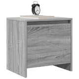 Bedside Cabinet Grey Sonoma 45x34x44.5 cm Engineered Wood - Top-Down View