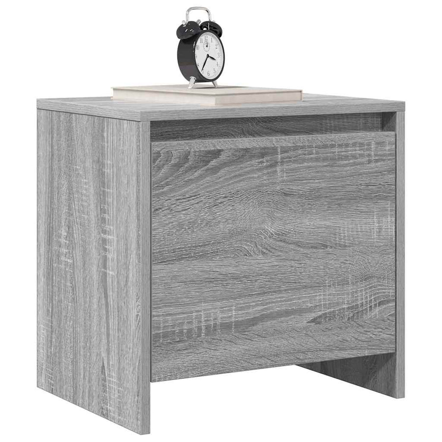 Bedside Cabinet Grey Sonoma 45x34x44.5 cm Engineered Wood