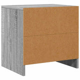 Bedside Cabinet Grey Sonoma 45x34x44.5 cm Engineered Wood