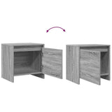 Bedside Cabinet Grey Sonoma 45x34x44.5 cm Engineered Wood - Extra Image