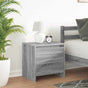 Bedside Cabinet Grey Sonoma 45x34x44.5 cm Engineered Wood