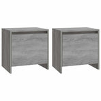 Bedside Cabinets 2 pcs Grey Sonoma 45x34x44.5cm Engineered Wood
