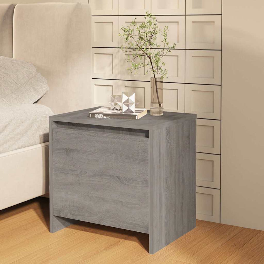 Bedside Cabinets 2 pcs Grey Sonoma 45x34x44.5cm Engineered Wood