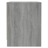 Bedside Cabinets 2 pcs Grey Sonoma 45x34x44.5 cm Engineered Wood - Low Angle