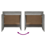 Bedside Cabinets 2 pcs Grey Sonoma 45x34x44.5 cm Engineered Wood