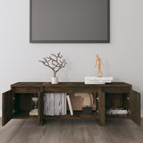 TV Cabinet Smoked Oak 120x30x40.5 cm Engineered Wood - Side View