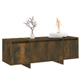 TV Cabinet Smoked Oak 120x30x40.5 cm Engineered Wood - Top-Down View