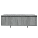 TV Cabinet Grey Sonoma 120x30x40.5 cm Engineered Wood - Rear View